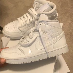 White air Jordan 1’s
